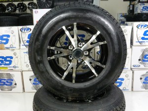 14x6 Viper Black Machined Aluminum T07 Trailer Wheel 5 Lug, 2150 lb Max Load - More Details